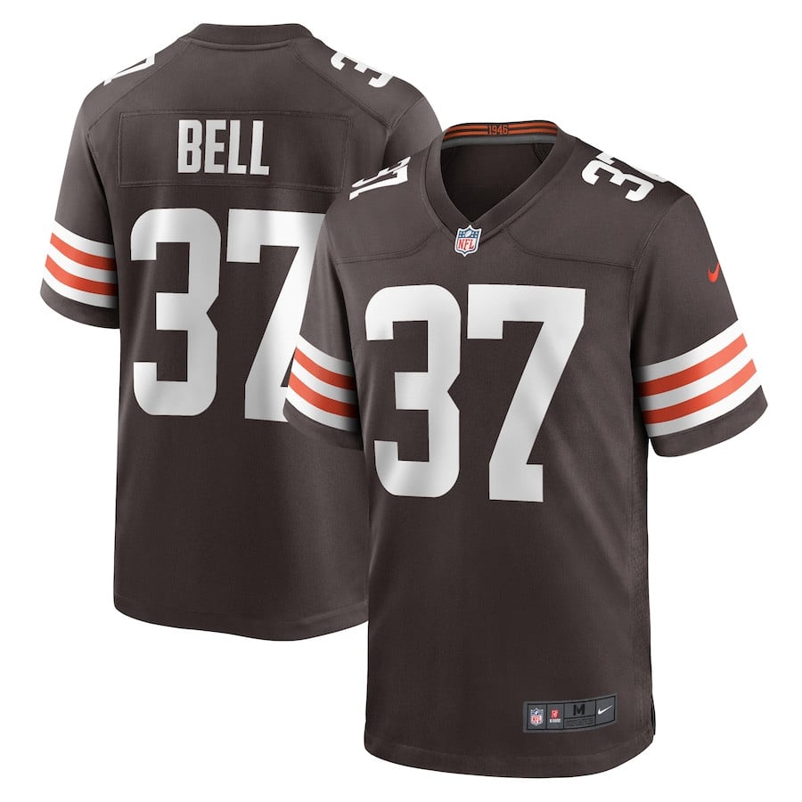 D'Anthony Bell 37 Cleveland Browns Game Men Jersey - Brown JS3208 nicesnker