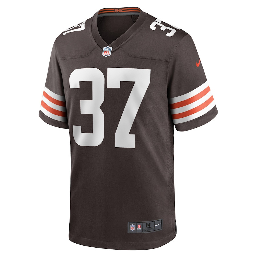 Alternative view of D'Anthony Bell 37 Cleveland Browns Game Men Jersey - Brown JS3208 nicesnker