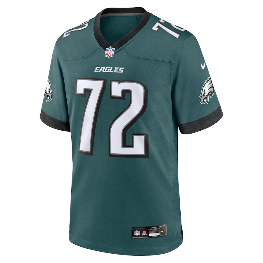 Alternative view of Darian Kinnard 72 Philadelphia Eagles Team Game Men Jersey - Midnight Green JS3211 nicesnker