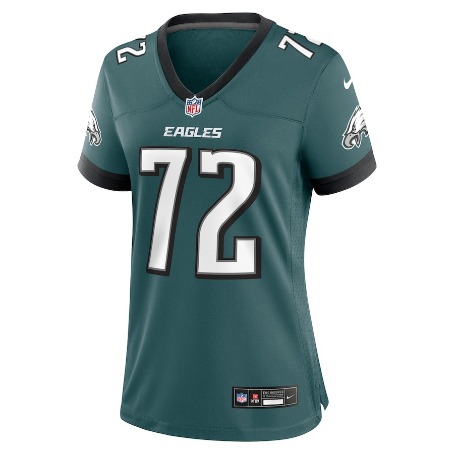 Alternative view of Darian Kinnard 72 Philadelphia Eagles Women Team Game Jersey - Midnight Green JS5651 nicesnker