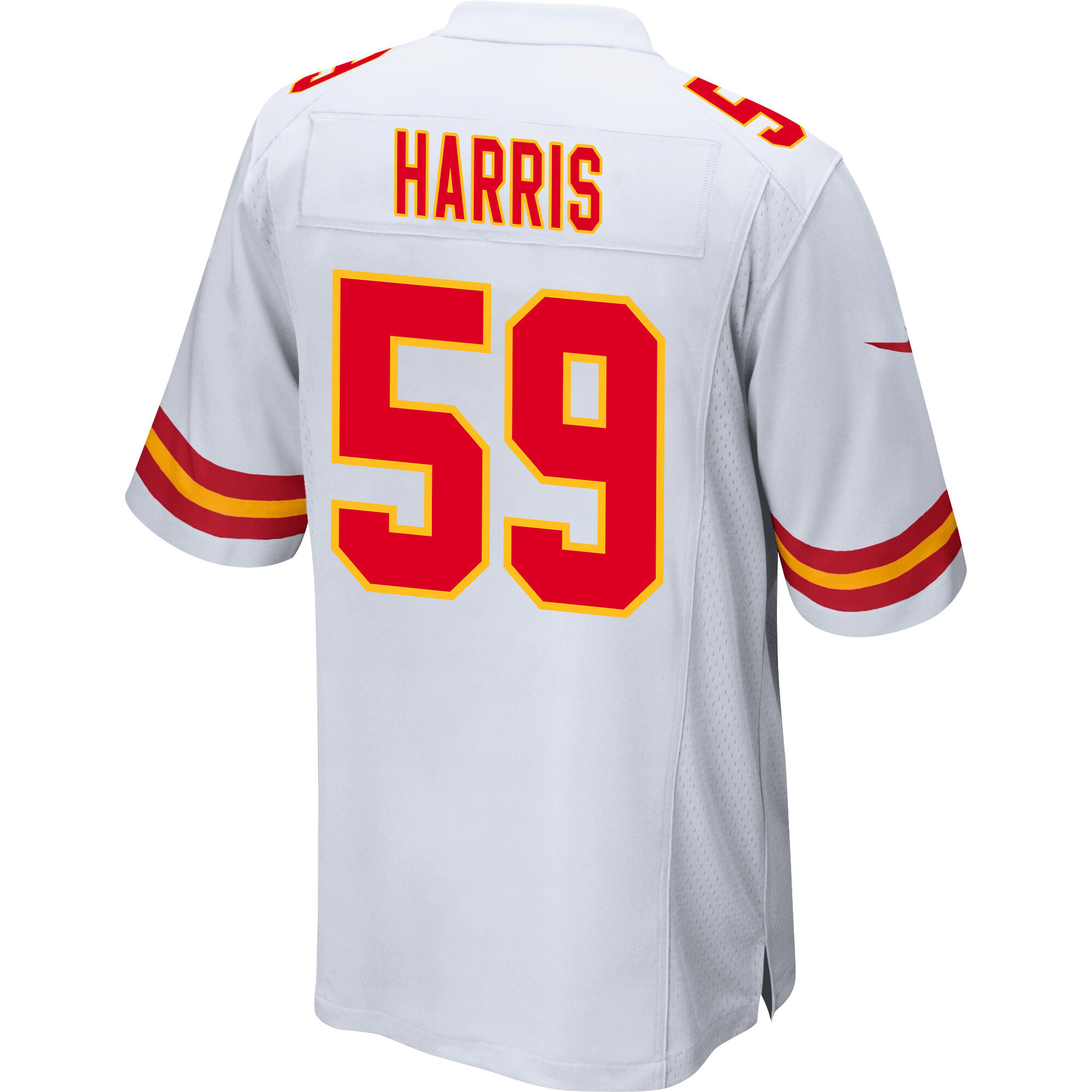 Darius Harris 59 Kansas City Chiefs Super Bowl LVIII Champions 4X Game Men Jersey - White JS1247 nicesnker - Image 3