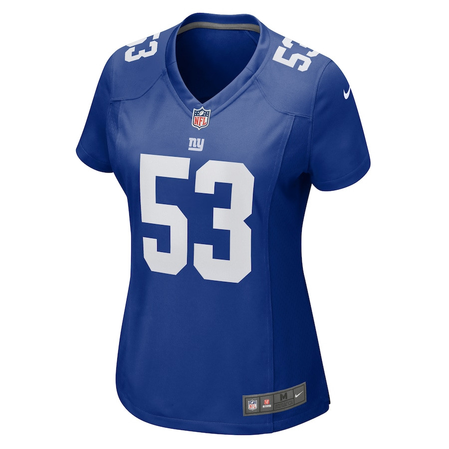 Alternative view of Darius Muasau 53 New York Giants Women's Game Jersey - Royal JS4916 nicesnker