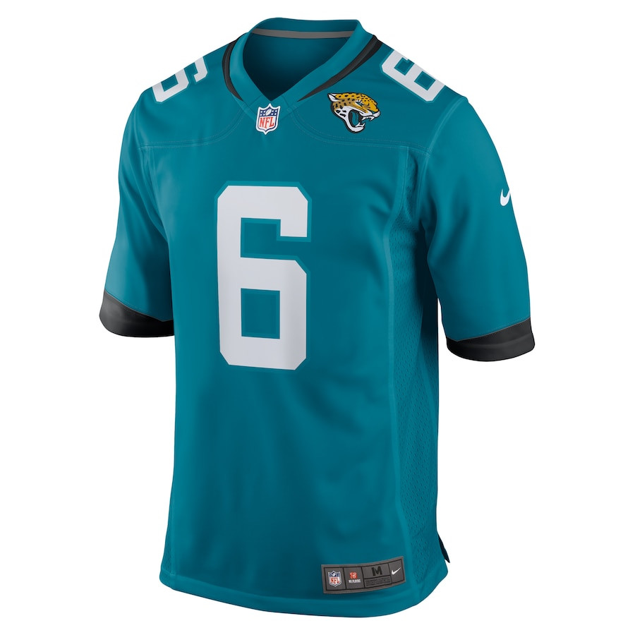 Alternative view of Darnell Savage 6 Jacksonville Jaguars Alternate Game Men Jersey - Teal JS6448 nicesnker