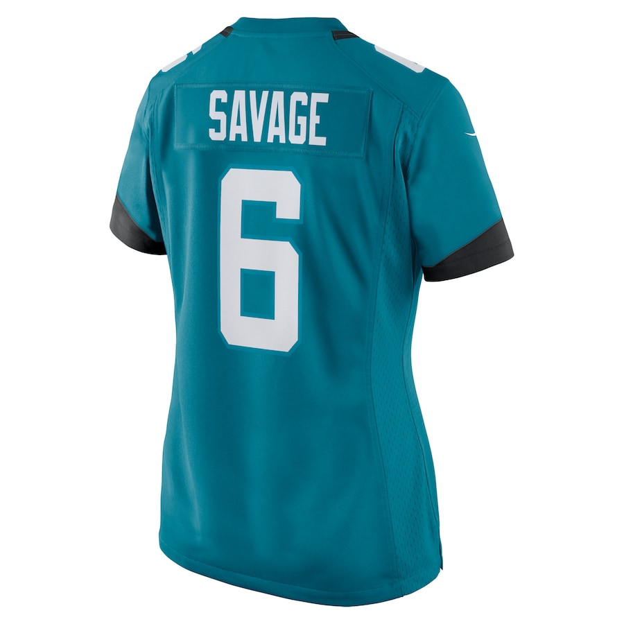 Darnell Savage 6 Jacksonville Jaguars Alternate Game Women Jersey - Teal JS1548 nicesnker - Image 3