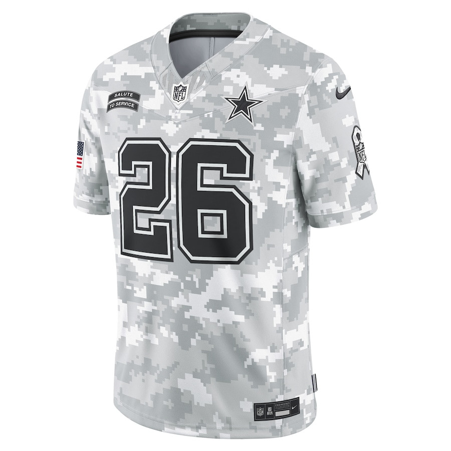 Alternative view of DaRon Bland 26 Dallas Cowboys 2024 Salute to Service Limited Men Jersey - Arctic Camo JS2505 nicesnker