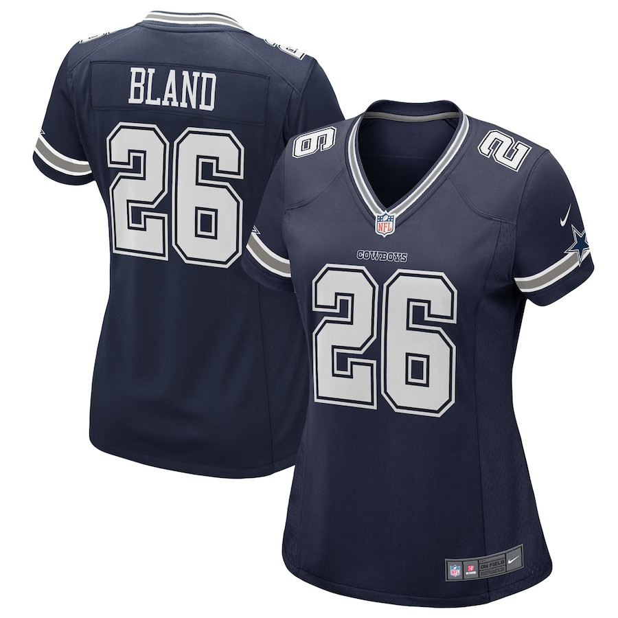 DaRon Bland 26 Dallas Cowboys Women Game Jersey - Navy JS7138 nicesnker