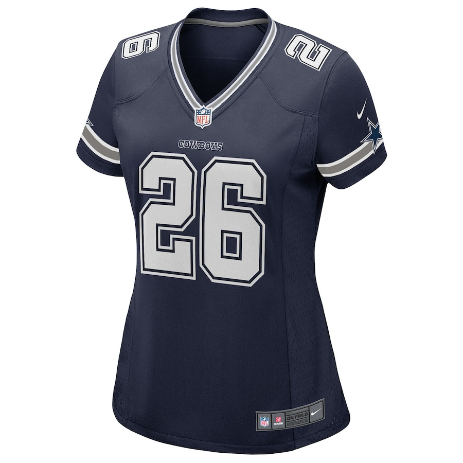 Alternative view of DaRon Bland 26 Dallas Cowboys Women Game Jersey - Navy JS7138 nicesnker