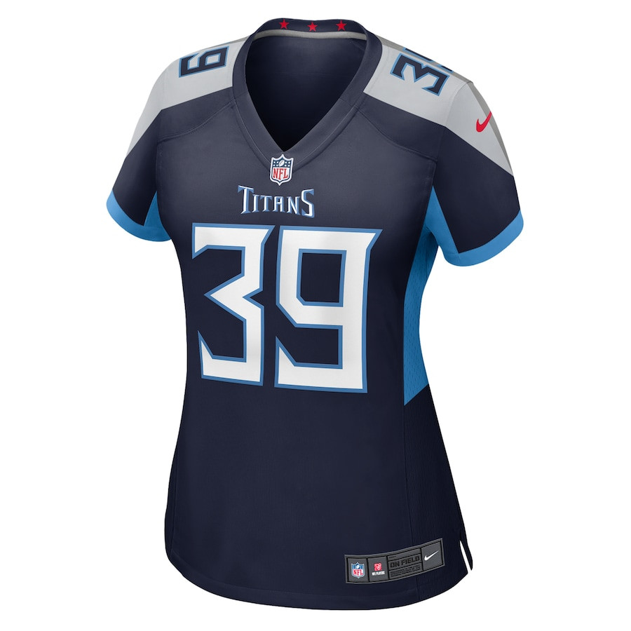 Alternative view of Darrell Baker Jr 39 Tennessee Titans Women's Game Jersey - Navy JS8244 nicesnker
