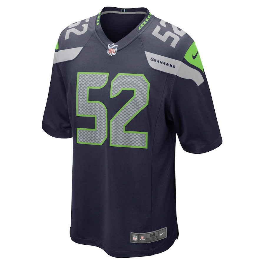 Alternative view of Darrell Taylor 52 Seattle Seahawks Men Game Jersey - College Navy JS7246 nicesnker