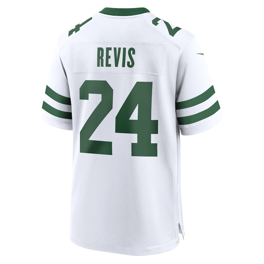 Darrelle Revis 24 New York Jets Game Jersey Retired Player - Men White JS3201 nicesnker - Image 3