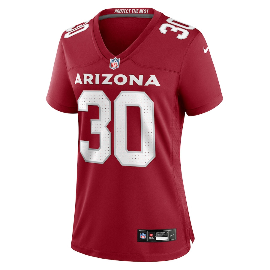 Alternative view of Darren Hall 30 Arizona Cardinals Women's Game Jersey - Cardinal JS1850 nicesnker
