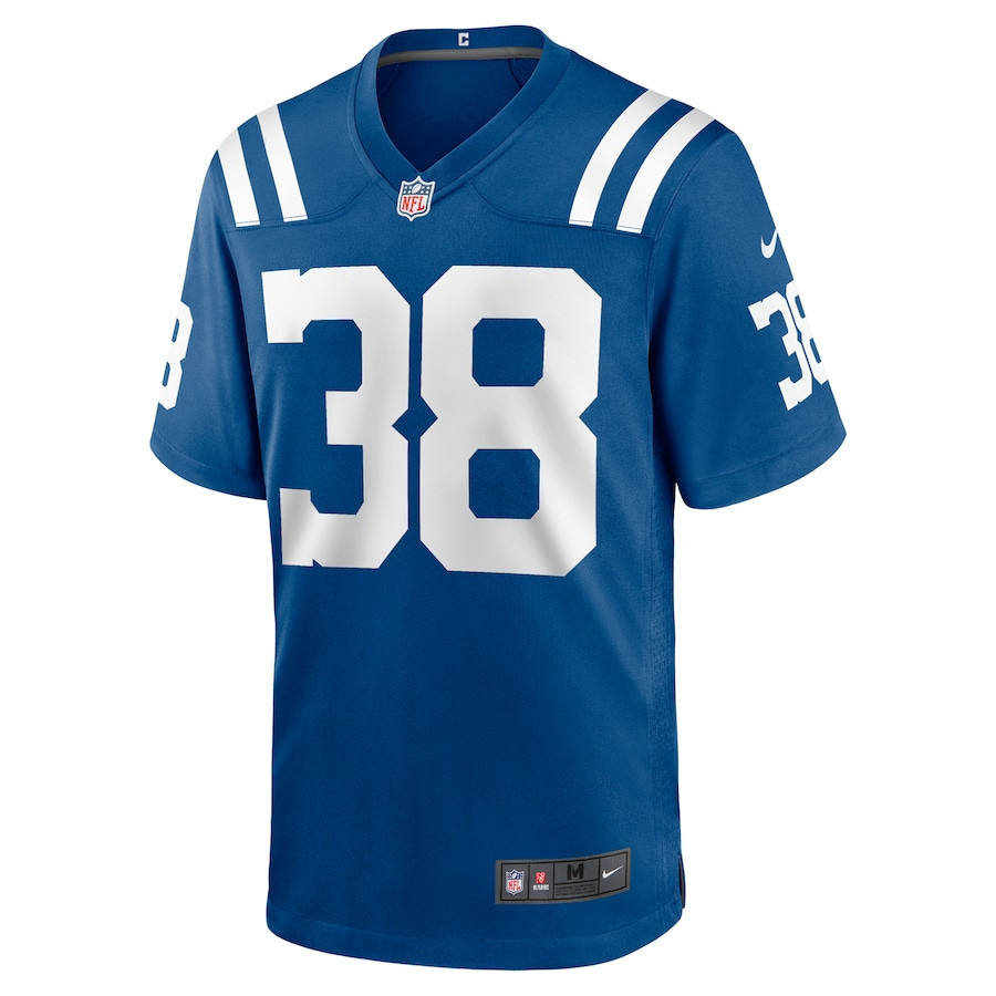 Alternative view of Darren Hall 38 Indianapolis Colts Game Men Jersey - Royal JS9485 nicesnker
