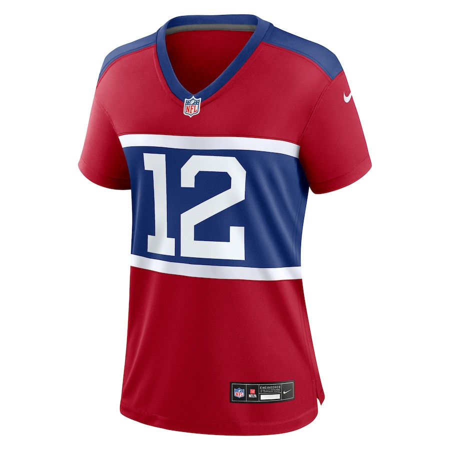 Alternative view of Darren Waller 12 New York Giants Women's Alternate Retired Player Game Jersey - Century Red JS6274 nicesnker
