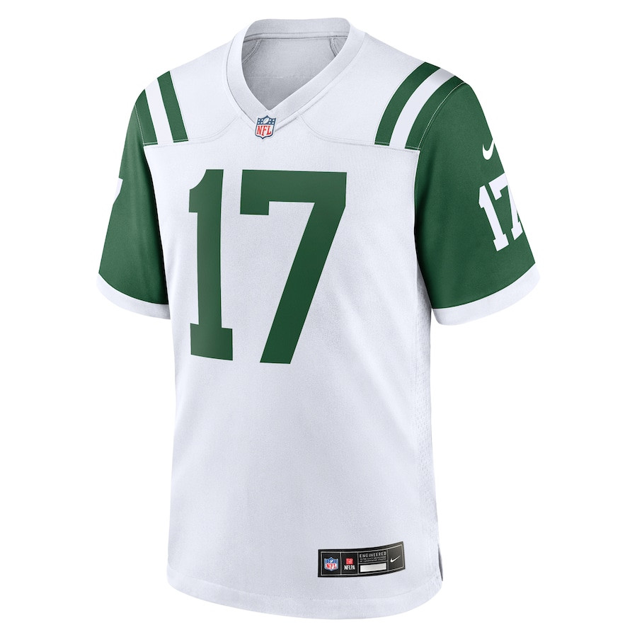 Alternative view of Davante Adams 17 New York Jets White Classic Alternate Game Jersey - Men JS4830 nicesnker