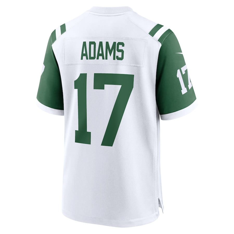 Davante Adams 17 New York Jets White Classic Alternate Game Jersey - Men JS4830 nicesnker - Image 3
