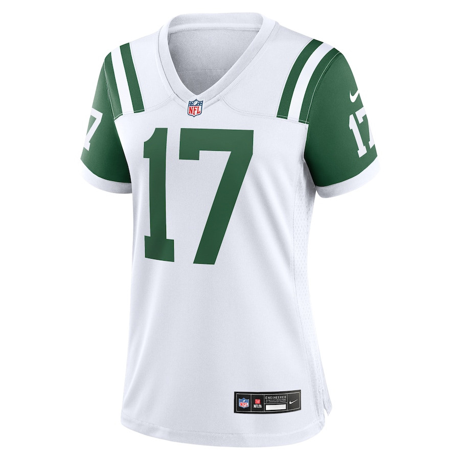 Alternative view of Davante Adams 17 New York Jets Women's White Classic Alternate Game Jersey JS9247 nicesnker