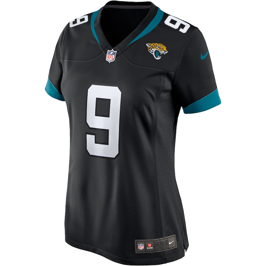Alternative view of David Garrard 9 Jacksonville Jaguars Women Game Retired Jersey - Black JS8175 nicesnker