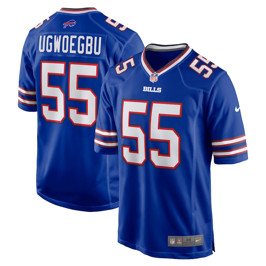 David Ugwoegbu 55 Buffalo Bills Game Men Jersey - Royal JS9763 nicesnker