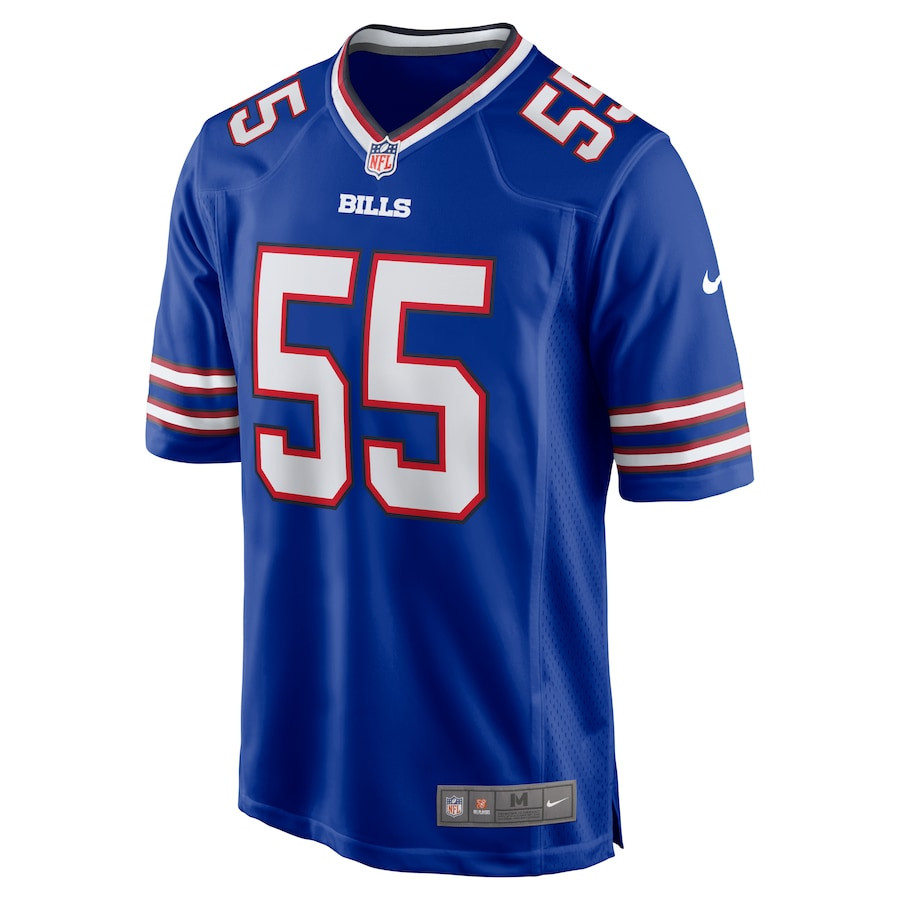 Alternative view of David Ugwoegbu 55 Buffalo Bills Game Men Jersey - Royal JS9763 nicesnker