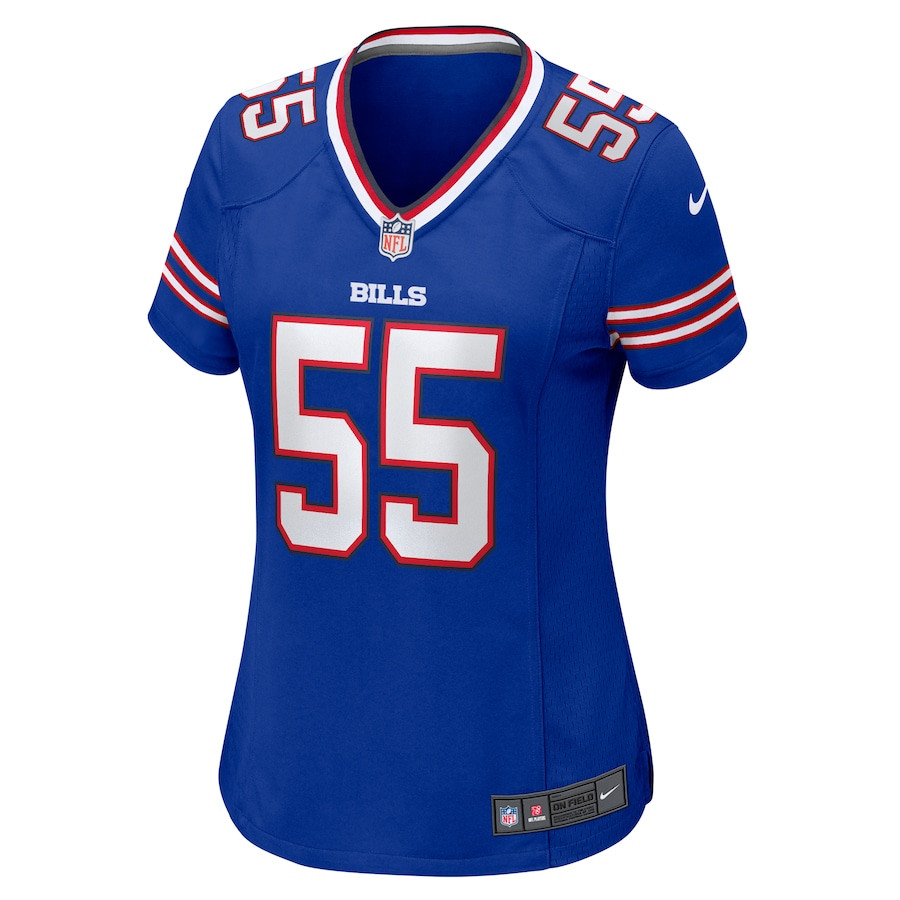 Alternative view of David Ugwoegbu 55 Buffalo Bills Women's Game Jersey - Royal JS5682 nicesnker