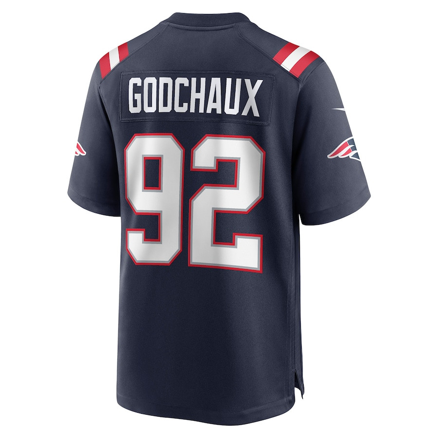 Davon Godchaux 92 New England Patriots Men Game Jersey - Navy JS1380 nicesnker - Image 3