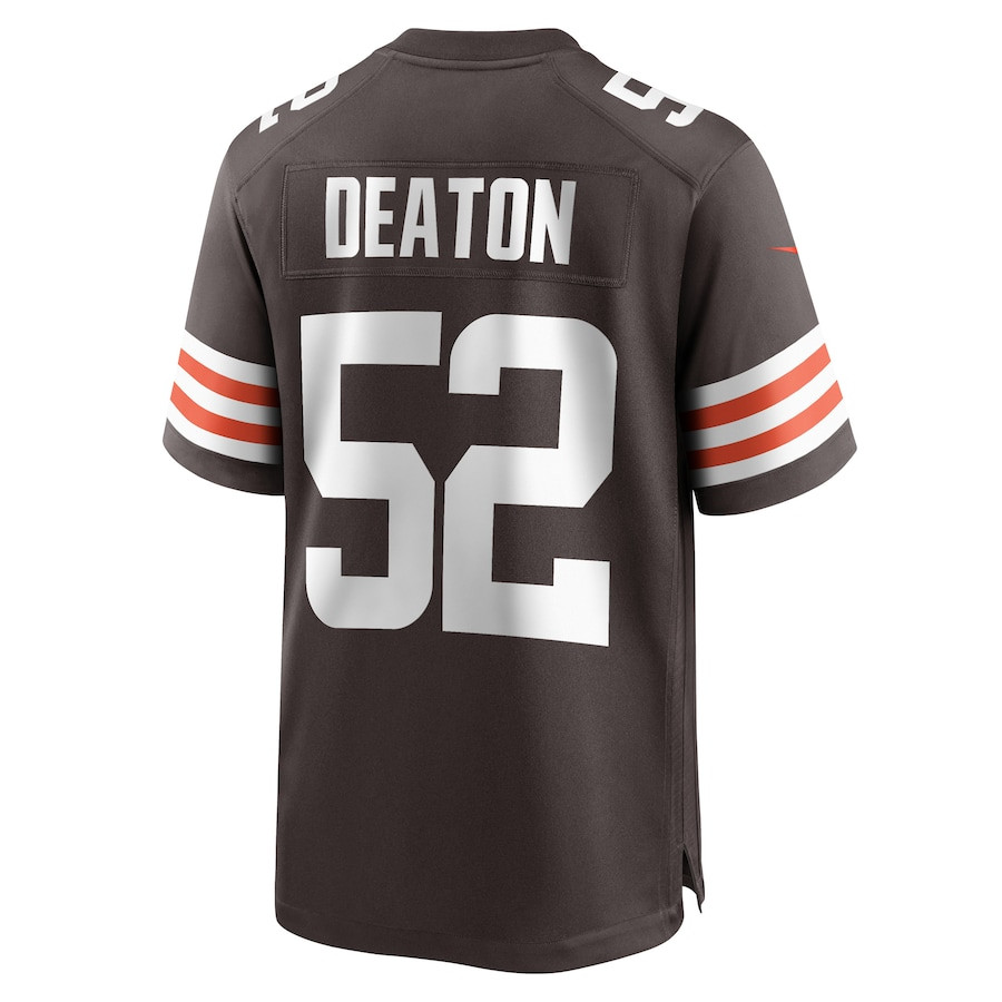 Dawson Deaton 52 Cleveland Browns Game Men Jersey - Brown JS6655 nicesnker - Image 3