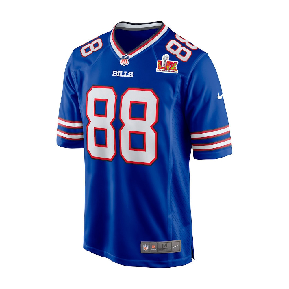 Alternative view of Dawson Knox #88 Buffalo Bills Super Bowl LIX Jersey - Men's - Royal JS6673 nicesnker