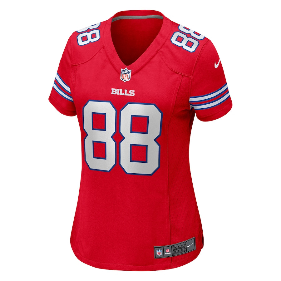 Alternative view of Dawson Knox 88 Buffalo Bills Women Game Jersey - Red JS7787 nicesnker