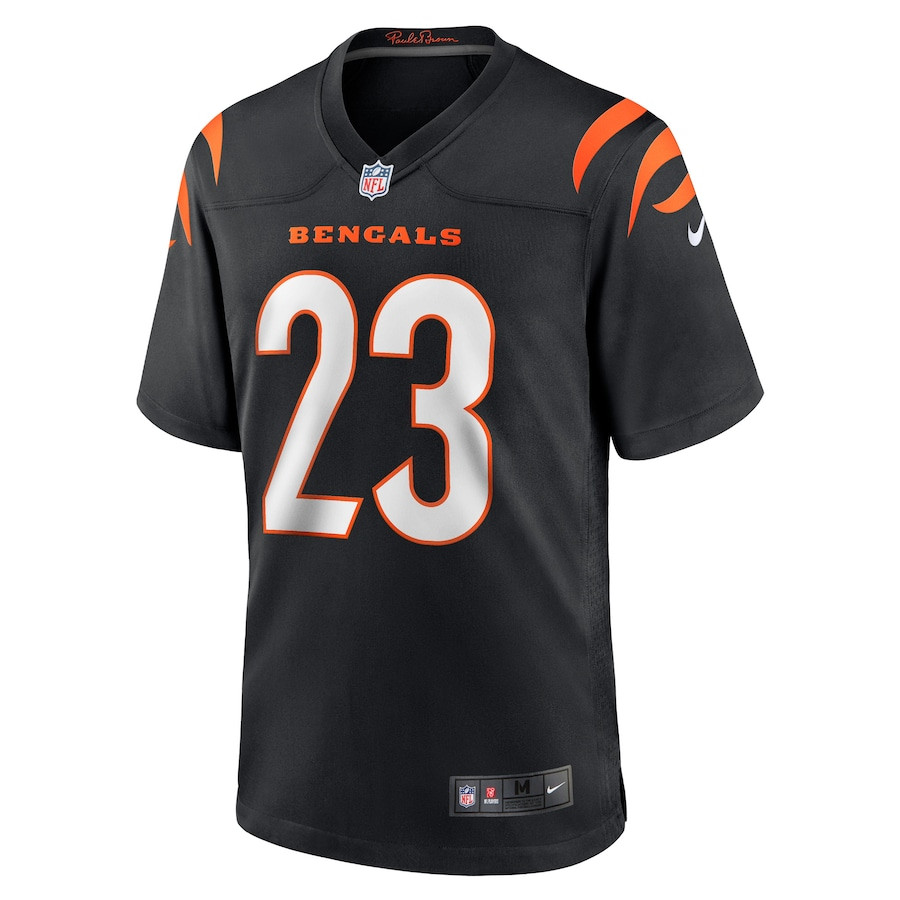 Alternative view of Daxton Hill 23 Cincinnati Bengals Men Game Jersey - Black JS1870 nicesnker