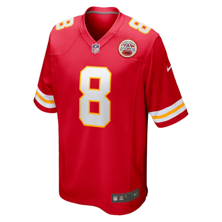 Alternative view of DeAndre Hopkins 8 Kansas City Chiefs Player Game Men Jersey - Red JS5405 nicesnker