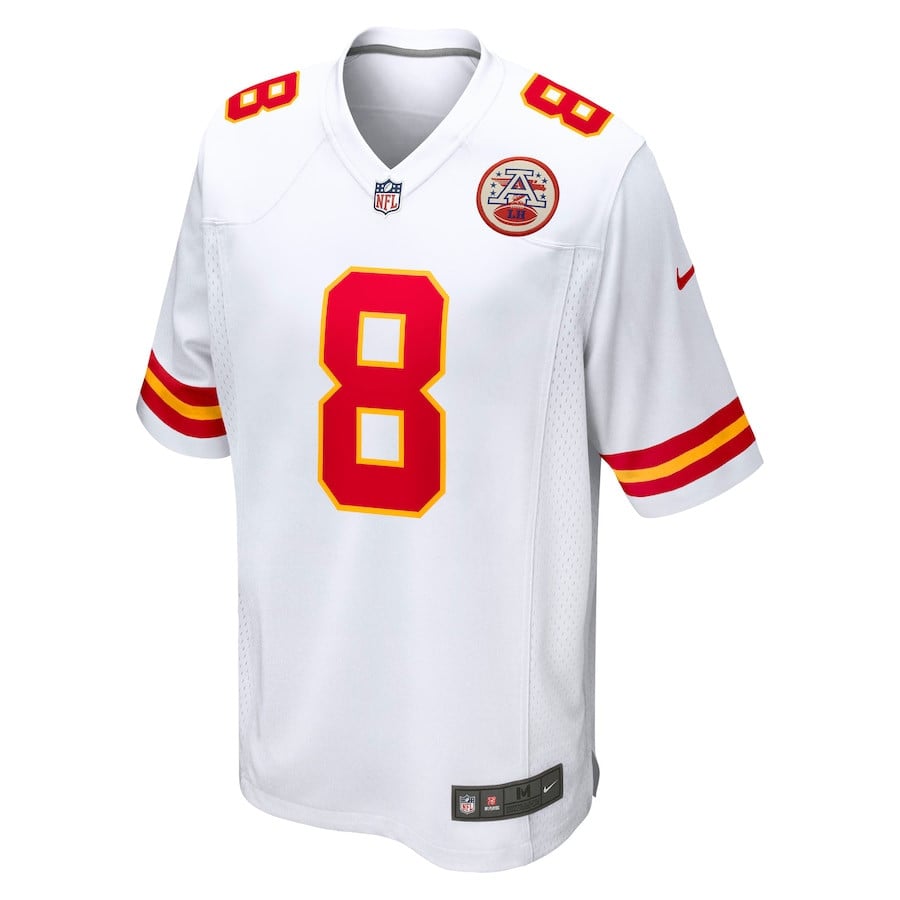 Alternative view of DeAndre Hopkins 8 Kansas City Chiefs Player Game Men Jersey - White JS6712 nicesnker