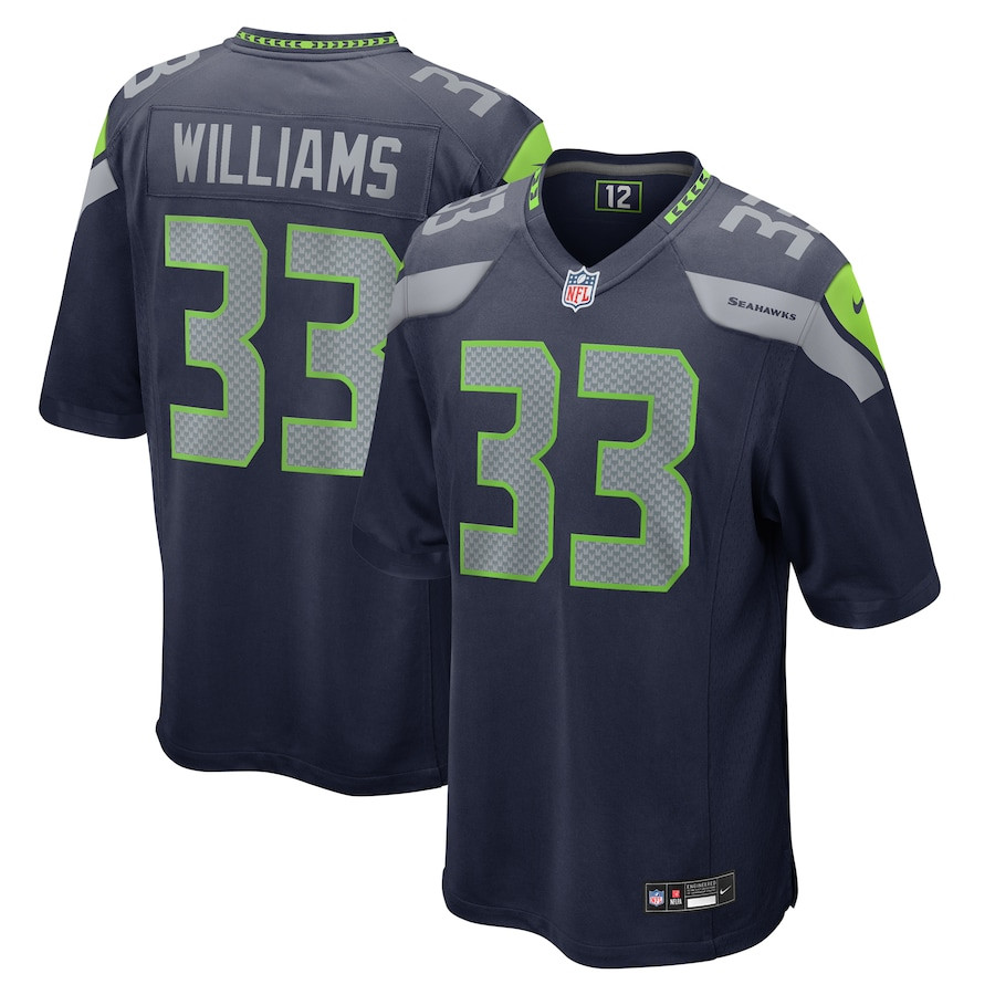 Dee Williams 33 Seattle Seahawks Game Men Jersey - College Navy JS6728 nicesnker