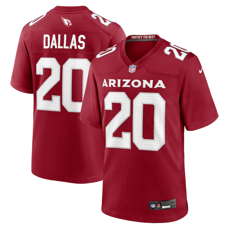 DeeJay Dallas 20 Arizona Cardinals Team Game Men Jersey - Cardinal JS4209 nicesnker