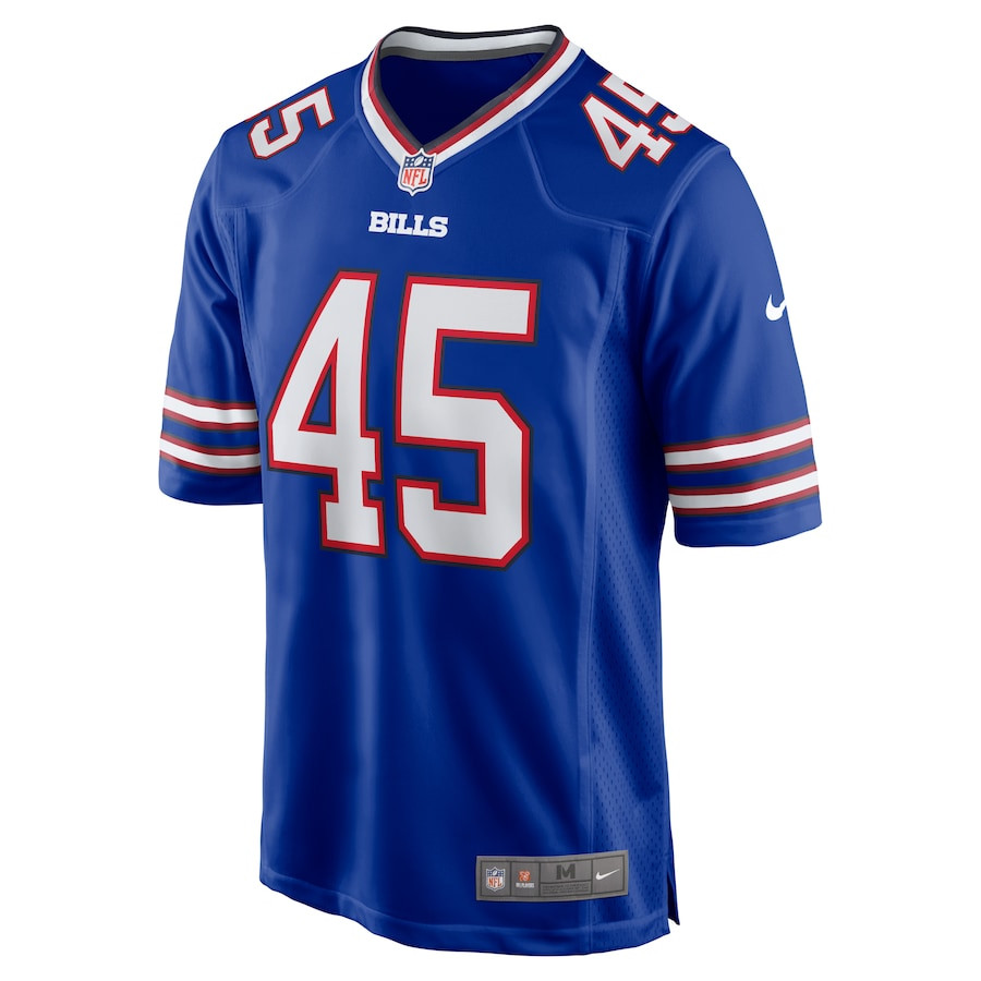 Alternative view of Deion Jones 45 Buffalo Bills Game Men Jersey - Royal JS3126 nicesnker