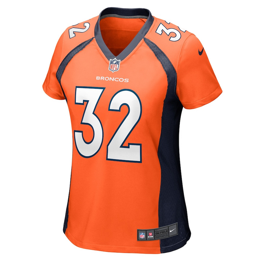 Alternative view of Delarrin Turner-Yell 32 Denver Broncos Women Game Jersey - Orange JS3597 nicesnker