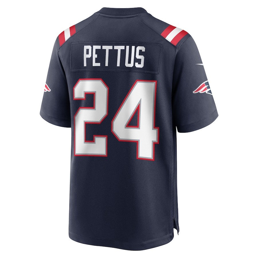 Dell Pettus 24 New England Patriots Game Men Jersey - Navy JS6828 nicesnker - Image 3