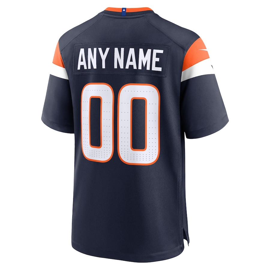 Denver Broncos Alternate Custom Game Men Jersey - Navy JS6392 nicesnker - Image 3