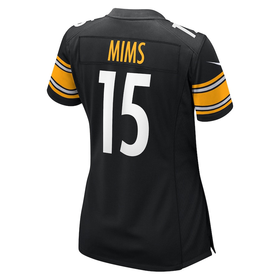 Denzel Mims 15 Pittsburgh Steelers Game Women Jersey - Black JS3973 nicesnker - Image 3