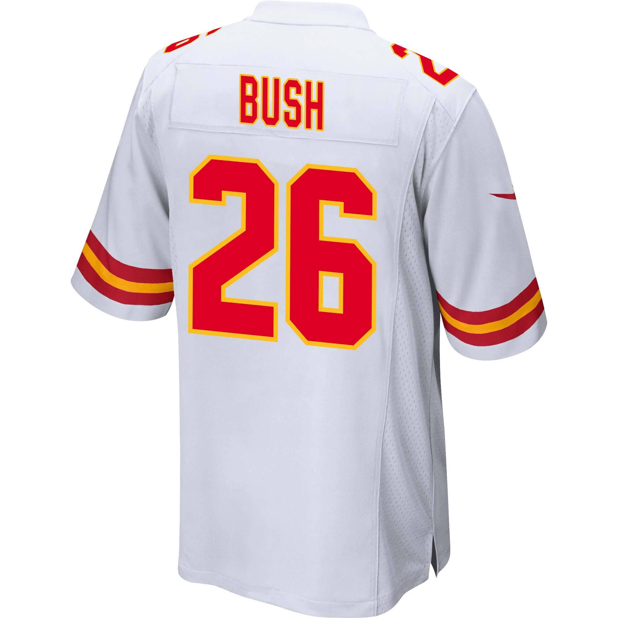Deon Bush 26 Kansas City Chiefs Super Bowl LVIII Champions 4 Stars Patch Game Men Jersey - White JS5229 nicesnker - Image 3