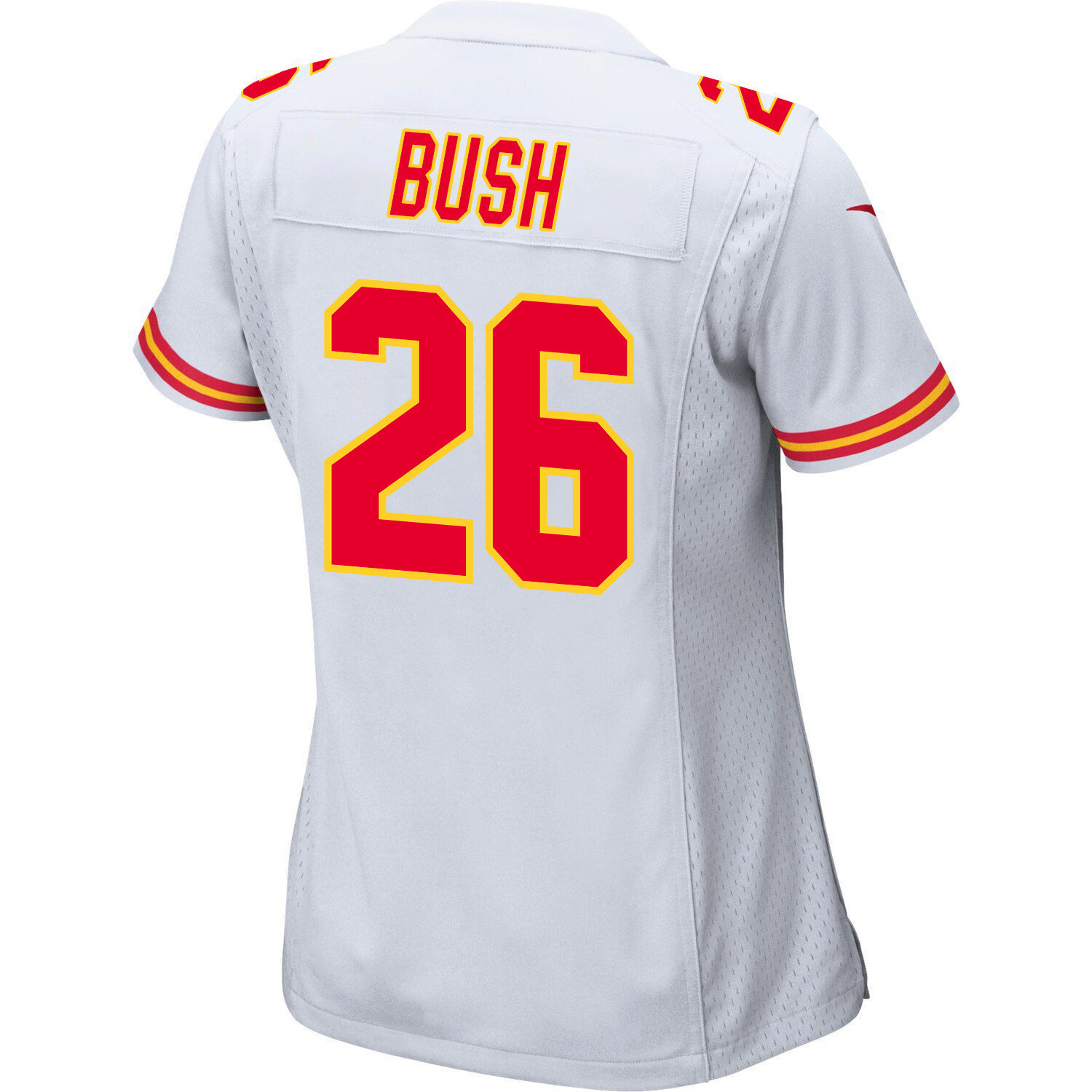 Deon Bush 26 Kansas City Chiefs Super Bowl LVIII Champions 4X Game Women Jersey - White JS5615 nicesnker - Image 3