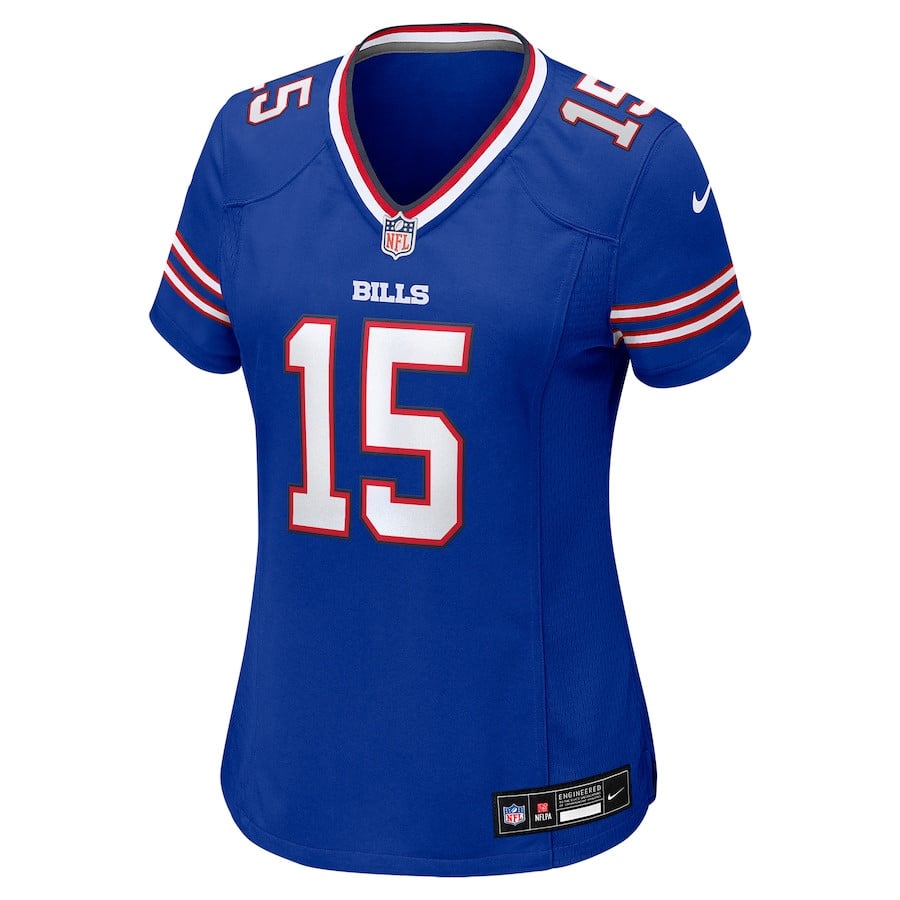 Alternative view of Deon Cain 15 Buffalo Bills Women's Game Jersey - Royal JS7686 nicesnker