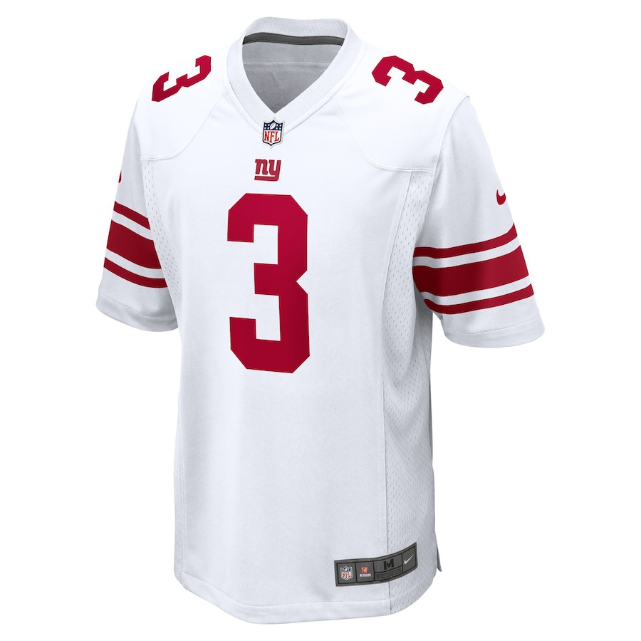 Alternative view of Deonte Banks 3 New York Giants Game Men Jersey - White JS6991 nicesnker