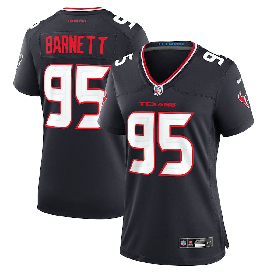 Derek Barnett 95 Houston Texans Women's Team Game Jersey - Navy JS9249 nicesnker