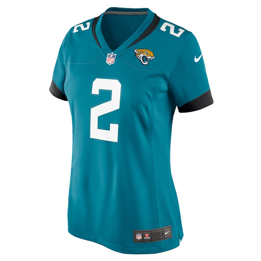 Alternative view of D'Ernest Johnson 2 Jacksonville Jaguars Women's Game Jersey - Teal JS5506 nicesnker