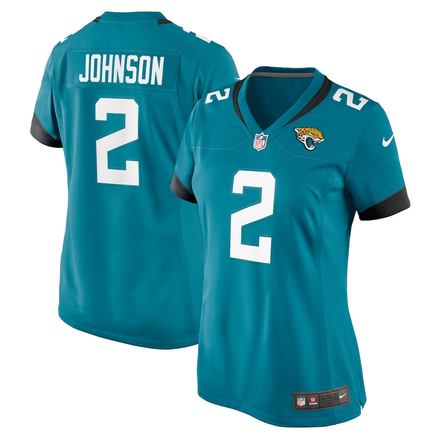 D'Ernest Johnson 2 Jacksonville Jaguars Women's Game Jersey - Teal JS5506 nicesnker