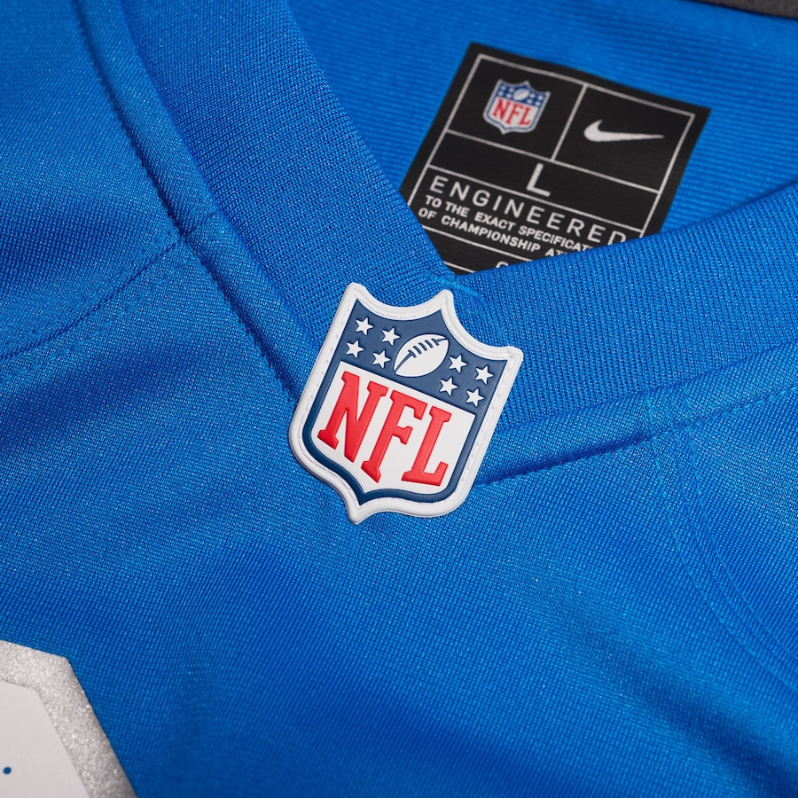 Derrick Barnes #55 Detroit Lions Super Bowl LIX Jersey - Men's - Blue JS5090 nicesnker - Image 4