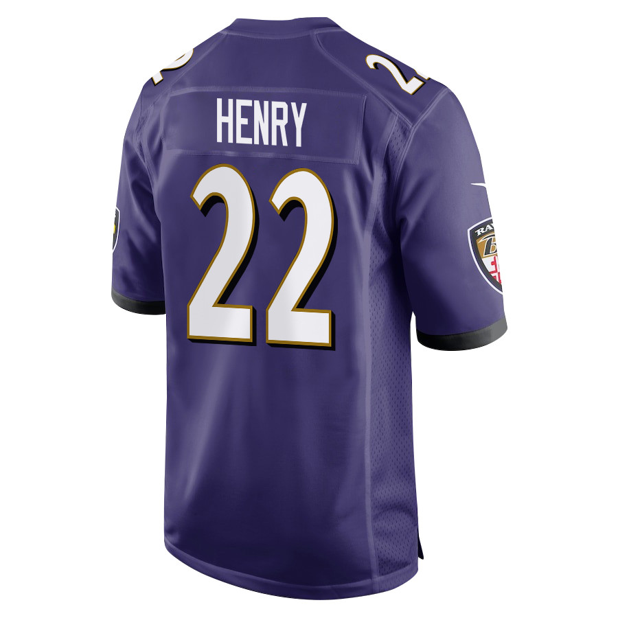Derrick Henry 22 Baltimore Ravens Game Men Jersey - Purple JS5792 nicesnker - Image 3