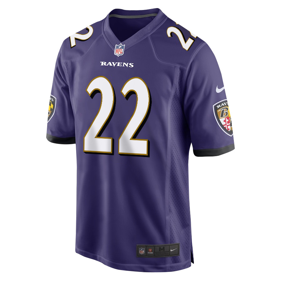 Alternative view of Derrick Henry 22 Baltimore Ravens Game Men Jersey - Purple JS5792 nicesnker