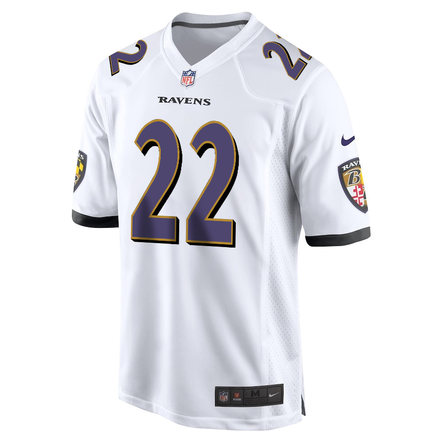 Alternative view of Derrick Henry 22 Baltimore Ravens Game Men Jersey - White JS4410 nicesnker