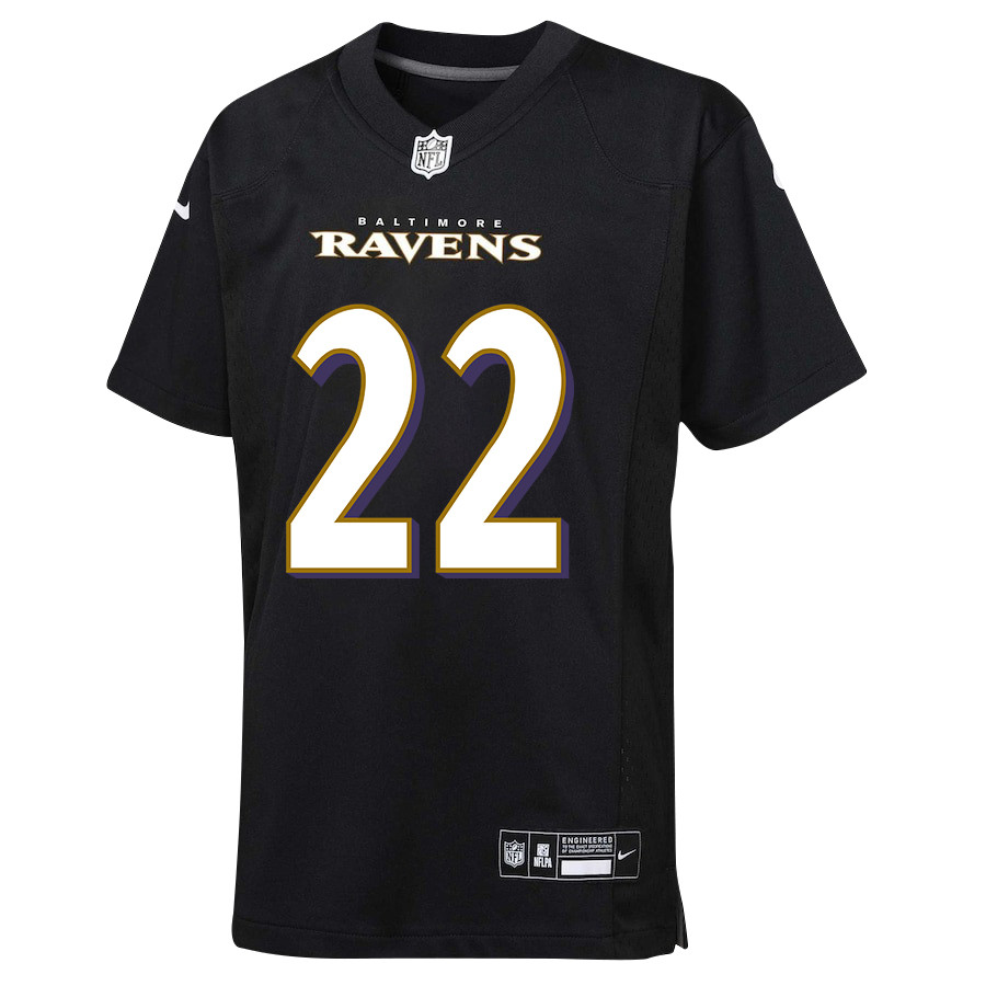 Derrick Henry 22 Baltimore Ravens Game YOUTH Jersey - Black JS3465 nicesnker - Image 3